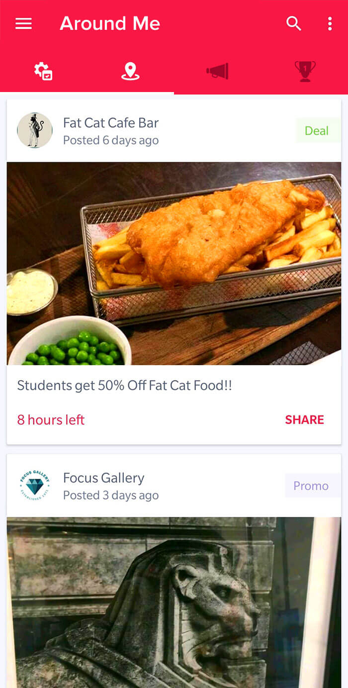 Local Deals, Promotions and Competitions on Snizl