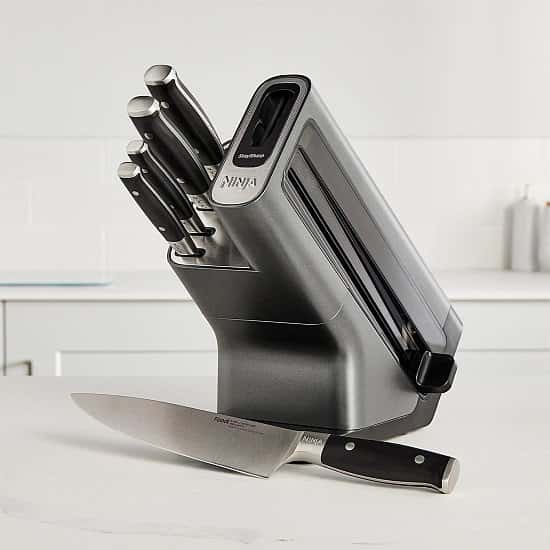 Ninja Foodi StaySharp Knife Block with Integrated Sharpener