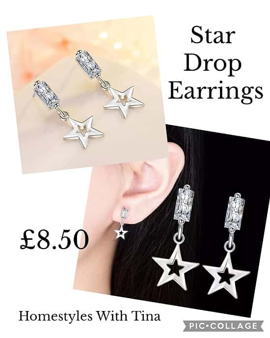 Star Drop Earrings £8.50