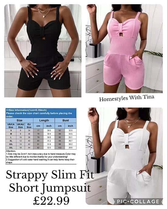 Strappy Slim Fit Short Jumpsuit £22.99