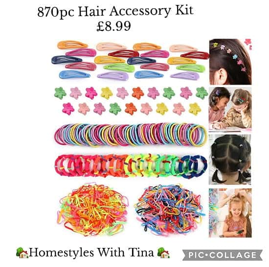870pc Hair Accessory Kit £8.99