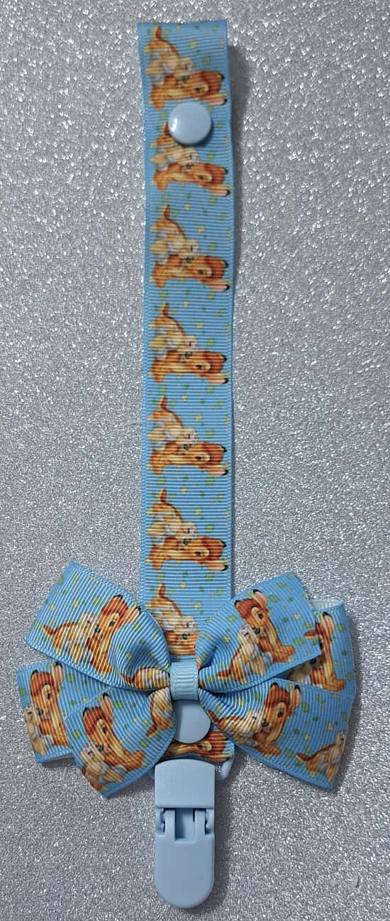 Bambi Bow Dummyclip Pacifier Strap