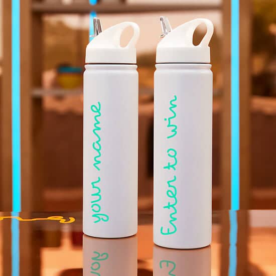 WIN the Official Personalised Love Island Water Bottle