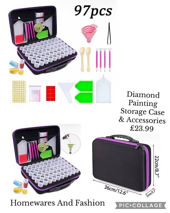 Diamond Painting Storage Case & Accessories £23.99